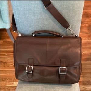 Coach Vintage Portfolio Lexington briefcase 16"X 11"X 5" dark brown leather